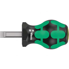 Wera - Slotted Screwdrivers Tool Type: Stubby Overall Length Range: 3" - 6.9" - Apex Tool & Supply