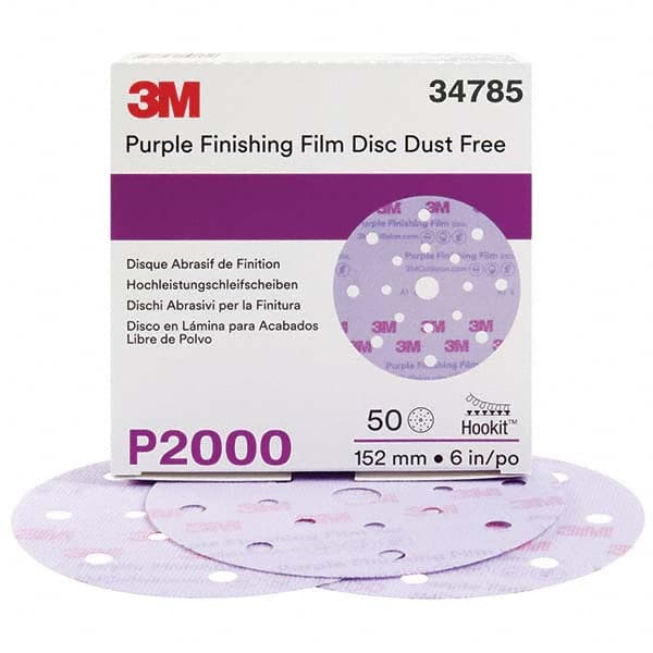 3M - Hook & Loop Discs Abrasive Type: Film Disc Disc Diameter (Inch): 6 - Apex Tool & Supply