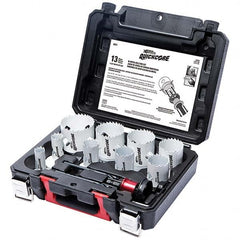 Disston - Hole Saw Kits Minimum Saw Diameter (Inch): 3/4 Maximum Saw Diameter (Inch): 2-1/2 - Apex Tool & Supply