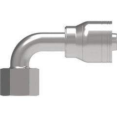 Eaton - Hydraulic Hose Fittings & Couplings Type: Female ORS Swivel Short Drop 90 Elbow Hose Diameter: 1 (Inch) - Apex Tool & Supply