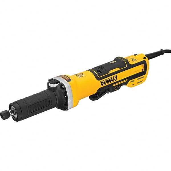 DeWALT - 1/4" Collet, 7,500-25,000 RPM, Inline, Electric Die Grinder - Apex Tool & Supply