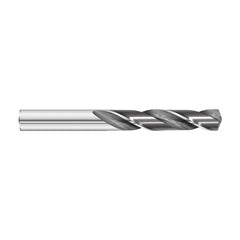 #43 Dia. × 0.089″ Shank × 1″ Flute Length × 2″ OAL, 7xD, 135°, Uncoated, 2xD Flute, External Coolant, Round Solid Carbide Drill - Apex Tool & Supply