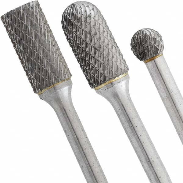 WALTER Surface Technologies - Burr Sets Head Shape: (2) Cylinder; (2) Cylinder w/Radius End; (2) Ball; (2) Cone w/Radius End Tooth Style: Double Cut - Apex Tool & Supply