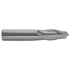 .100 TuffCut GP Standard Length 2 Fl Ball Nose Center Cutting End Mill - Apex Tool & Supply