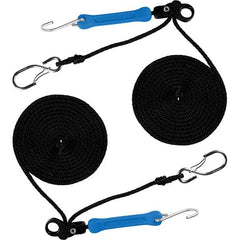 The Perfect Bungee - Stretch Tie Downs Type: Rope Lock Tie Down End Type: S Hook; Galvanized Gated Hook - Apex Tool & Supply