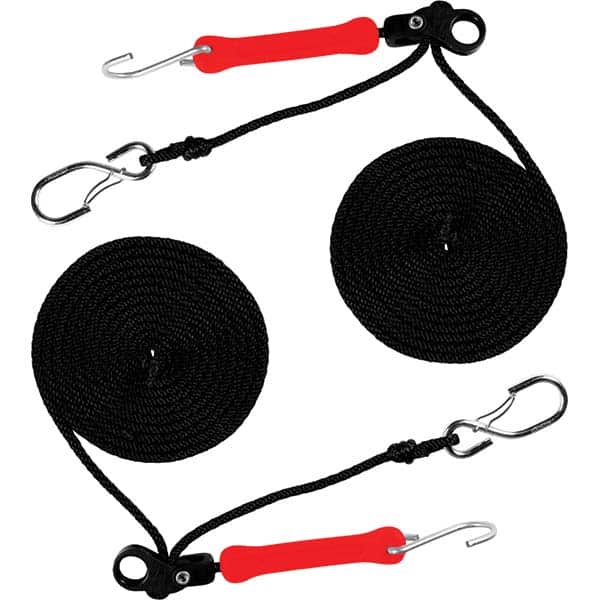 The Perfect Bungee - Stretch Tie Downs Type: Rope Lock Tie Down End Type: S Hook; Galvanized Gated Hook - Apex Tool & Supply
