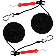 The Perfect Bungee - Stretch Tie Downs Type: Rope Lock Tie Down End Type: S Hook; Galvanized Gated Hook - Apex Tool & Supply
