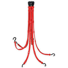 The Perfect Bungee - Stretch Tie Downs Type: FlexWeb Tie Down End Type: Molded in Hook & Safety Clasp; Molded Nylon Hook End; Overmolded Nylon Hook End - Apex Tool & Supply