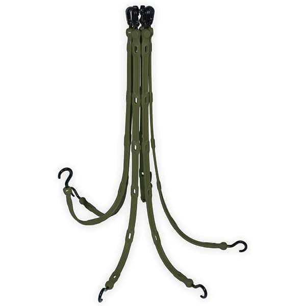 The Perfect Bungee - Stretch Tie Downs Type: FlexWeb Tie Down End Type: Molded in Hook & Safety Clasp; Molded Nylon Hook End; Overmolded Nylon Hook End - Apex Tool & Supply
