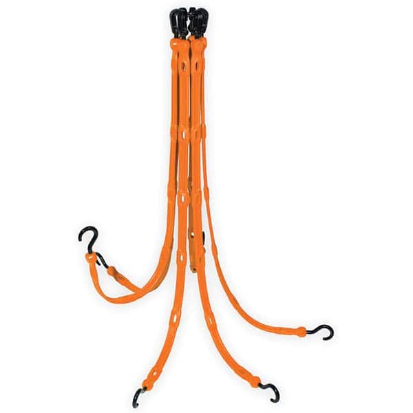 The Perfect Bungee - Stretch Tie Downs Type: FlexWeb Tie Down End Type: Molded in Hook & Safety Clasp; Molded Nylon Hook End; Overmolded Nylon Hook End - Apex Tool & Supply