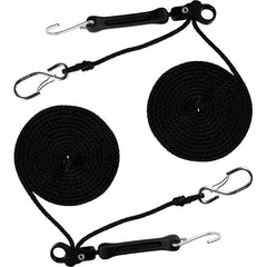 The Perfect Bungee - Stretch Tie Downs Type: Rope Lock Tie Down End Type: S Hook; Galvanized Gated Hook - Apex Tool & Supply