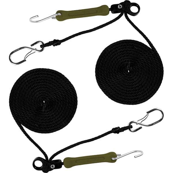 The Perfect Bungee - Stretch Tie Downs Type: Rope Lock Tie Down End Type: S Hook; Galvanized Gated Hook - Apex Tool & Supply