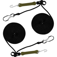 The Perfect Bungee - Stretch Tie Downs Type: Rope Lock Tie Down End Type: S Hook; Galvanized Gated Hook - Apex Tool & Supply