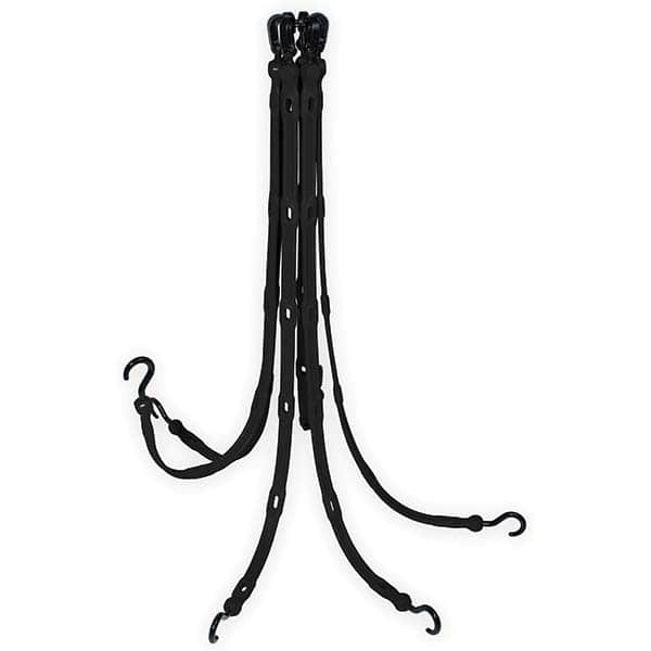 The Perfect Bungee - Stretch Tie Downs Type: FlexWeb Tie Down End Type: Molded in Hook & Safety Clasp; Molded Nylon Hook End; Overmolded Nylon Hook End - Apex Tool & Supply