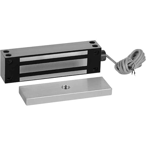 Made in USA - Electromagnet Locks Average Magnetic Pull (Lb.): 1200.000 (Pounds) Length (Inch): 7-7/16 - Apex Tool & Supply
