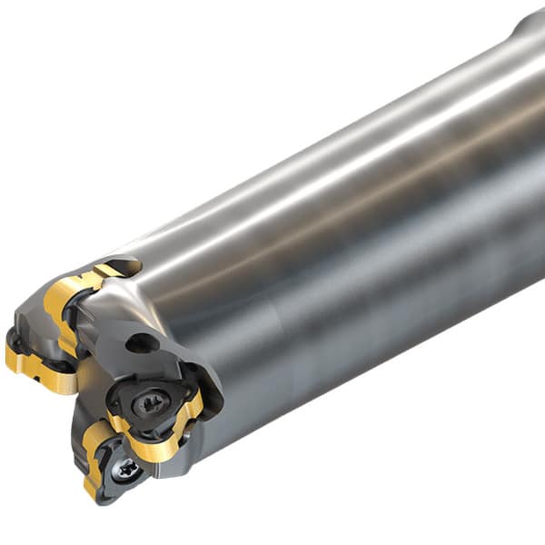 Iscar - Indexable Copy End Mills Maximum Depth of Cut (mm): 1.00 Maximum Depth of Cut (Decimal Inch): 0.0390 - Apex Tool & Supply