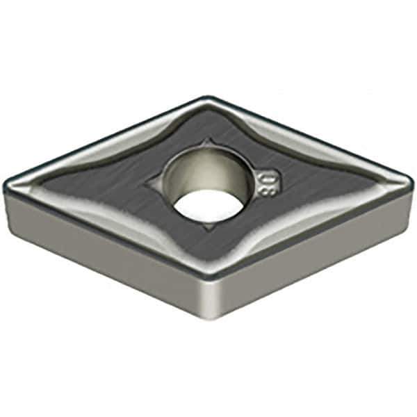 Sumitomo - DNMG434 EEM Grade AC5025S Carbide Turning Insert - TiAlSiN Finish, 55° Diamond, 1/2" Inscr Circle, 3/16" Thick, 1/16" Corner Radius - Apex Tool & Supply