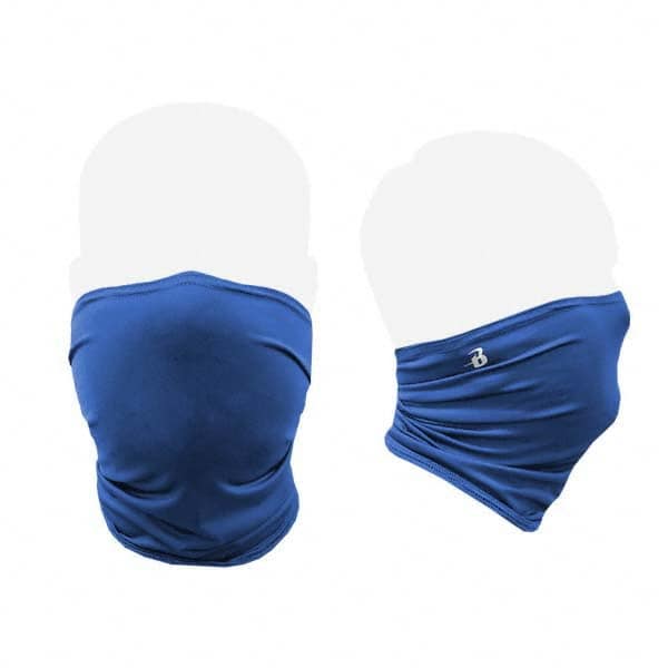 Badger Sport - Pack of (100), Size L/XL Royal Blue Gaiter Design Washable Face Mask - Apex Tool & Supply