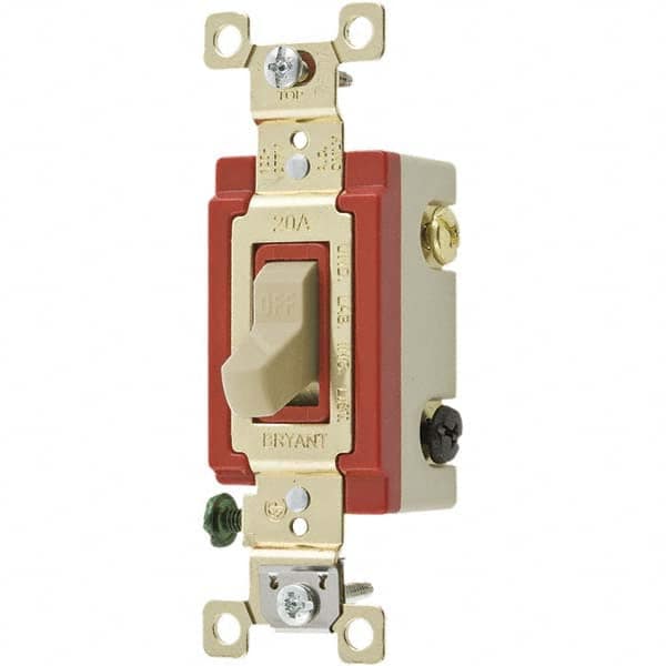 Bryant Electric - Wall & Dimmer Light Switches Switch Type: Four Way Switch Operation: Toggle - Apex Tool & Supply