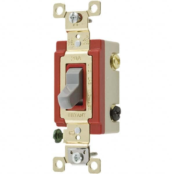 Bryant Electric - Wall & Dimmer Light Switches Switch Type: Three Way Switch Operation: Toggle - Apex Tool & Supply