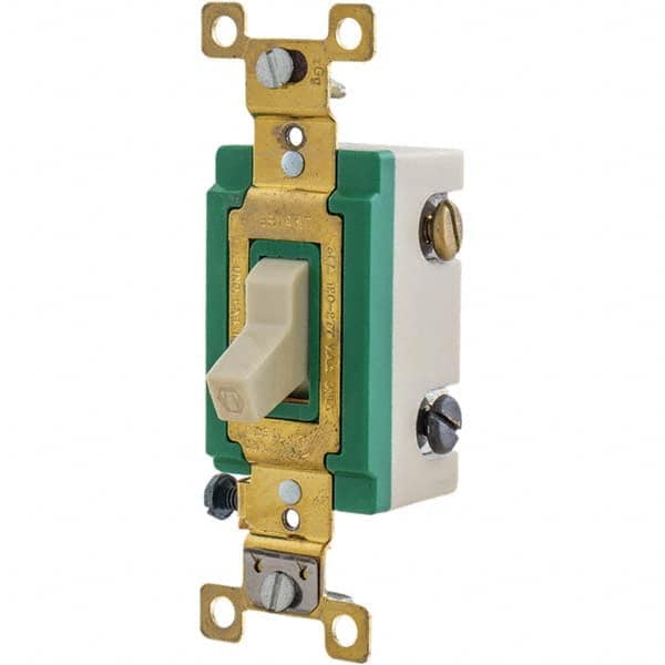 Bryant Electric - Wall & Dimmer Light Switches Switch Type: Three Way Switch Operation: Toggle - Apex Tool & Supply