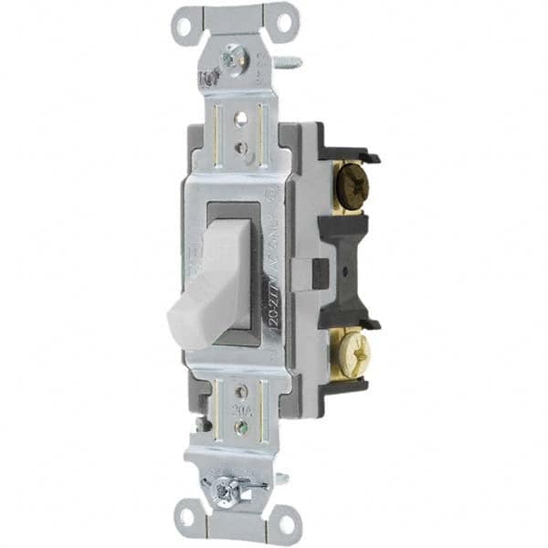 Bryant Electric - Wall & Dimmer Light Switches Switch Type: Three Way Switch Operation: Toggle - Apex Tool & Supply