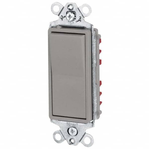 Bryant Electric - Wall & Dimmer Light Switches Switch Type: Three Way Switch Operation: Rocker - Apex Tool & Supply