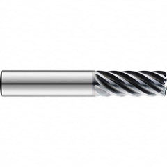 SGS - 5/8" Diam 7 Flute Solid Carbide 0.03" Corner Radius End Mill - Apex Tool & Supply