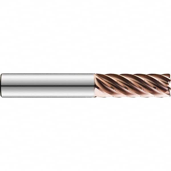 SGS - 3/8" Diam 7 Flute Solid Carbide 0.015" Corner Radius End Mill - Apex Tool & Supply
