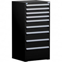 Rousseau Metal - 9 Drawer Black Steel Modular Storage Cabinet - Apex Tool & Supply