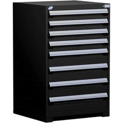 Rousseau Metal - 8 Drawer Black Steel Modular Storage Cabinet - Apex Tool & Supply