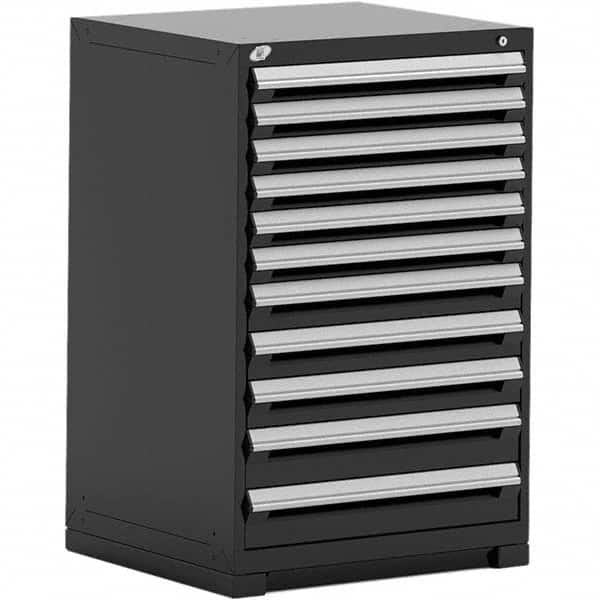 Rousseau Metal - 11 Drawer Black Steel Modular Storage Cabinet - Apex Tool & Supply