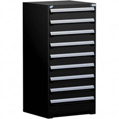 Rousseau Metal - 9 Drawer Black Steel Modular Storage Cabinet - Apex Tool & Supply