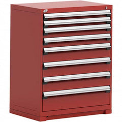 Rousseau Metal - 8 Drawer Flame Red Steel Modular Storage Cabinet - Apex Tool & Supply