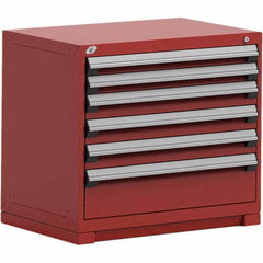 Rousseau Metal - 6 Drawer Flame Red Steel Modular Storage Cabinet - Apex Tool & Supply