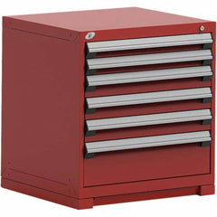 Rousseau Metal - 6 Drawer Flame Red Steel Modular Storage Cabinet - Apex Tool & Supply