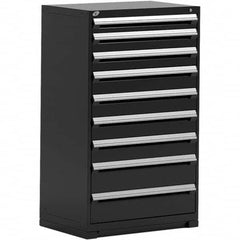 Rousseau Metal - 9 Drawer Black Steel Modular Storage Cabinet - Apex Tool & Supply