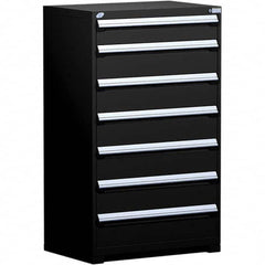 Rousseau Metal - 7 Drawer Black Steel Modular Storage Cabinet - Apex Tool & Supply