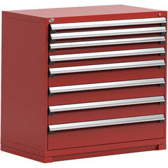 Rousseau Metal - 8 Drawer Flame Red Steel Modular Storage Cabinet - Apex Tool & Supply