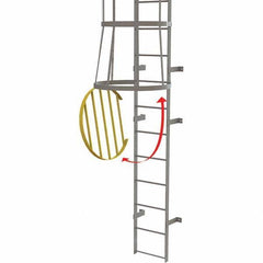 TRI-ARC - Ladder Accessories Type: Door For Use With: Tri-Arc Fixed Yellow Steel Cage Ladders - Apex Tool & Supply