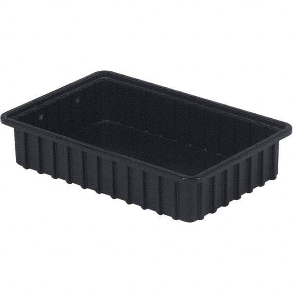 LEWISBins+ - 10-7/8" Wide x 3-1/2" High, Black Bin Divider Box - Use with DV1035 Short - Apex Tool & Supply