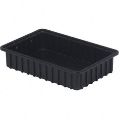 LEWISBins+ - 10-7/8" Wide x 3-1/2" High, Black Bin Divider Box - Use with DV1035 Short - Apex Tool & Supply