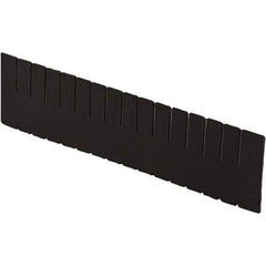 LEWISBins+ - 20-1/4" High, Black Bin Divider - Use with DC3080, Long Side Measures 7.4" Tall - Apex Tool & Supply