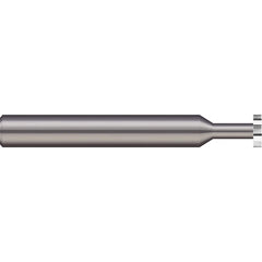 Micro 100 - 1/2" Cut Diam, 0.103" Cut Width, 1/2" Shank, Straight-Tooth Woodruff Keyseat Cutter - Exact Industrial Supply