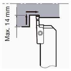 CGWSR2525-FLR3GP Grooving Tool - Apex Tool & Supply