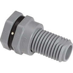 Hayward - Plastic Pipe Fittings; Type: Bulkhead Fitting ; Fitting Size: 1/2 (Inch); End Connections: Socket x Socket ; Material: CPVC ; Schedule: 80 ; Maximum Pressure (psi): 150.00 - Exact Industrial Supply