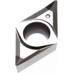 DCGT32.50.5FN-ALU AK10 Carbide Turning Insert Uncoated, Neutral, 11.6mm Long, 9.53mm Inscribed Circle, 0.2mm Corner Radius, 3.97mm Thick, 55° Diamond