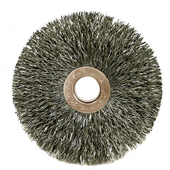 3″ Small Diameter Crimped Wire Wheel, .006″ Steel Fill, 5/8″ Arbor Hole - Apex Tool & Supply
