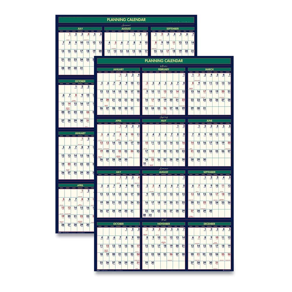 House of Doolittle - Note Pads, Writing Pads & Notebooks Writing Pads & Notebook Type: Wall Calendar Size: 24 x 37 - Apex Tool & Supply
