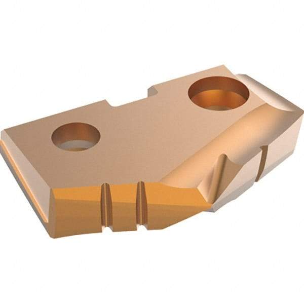 Allied Machine and Engineering - 1-3/8" Diam x 3/16" Thick, Seat Code 2, 132° Included Angle Spade Drill Insert - AM300 Coated, Carbide, Grade K35, Series GEN2 T-A - Apex Tool & Supply
